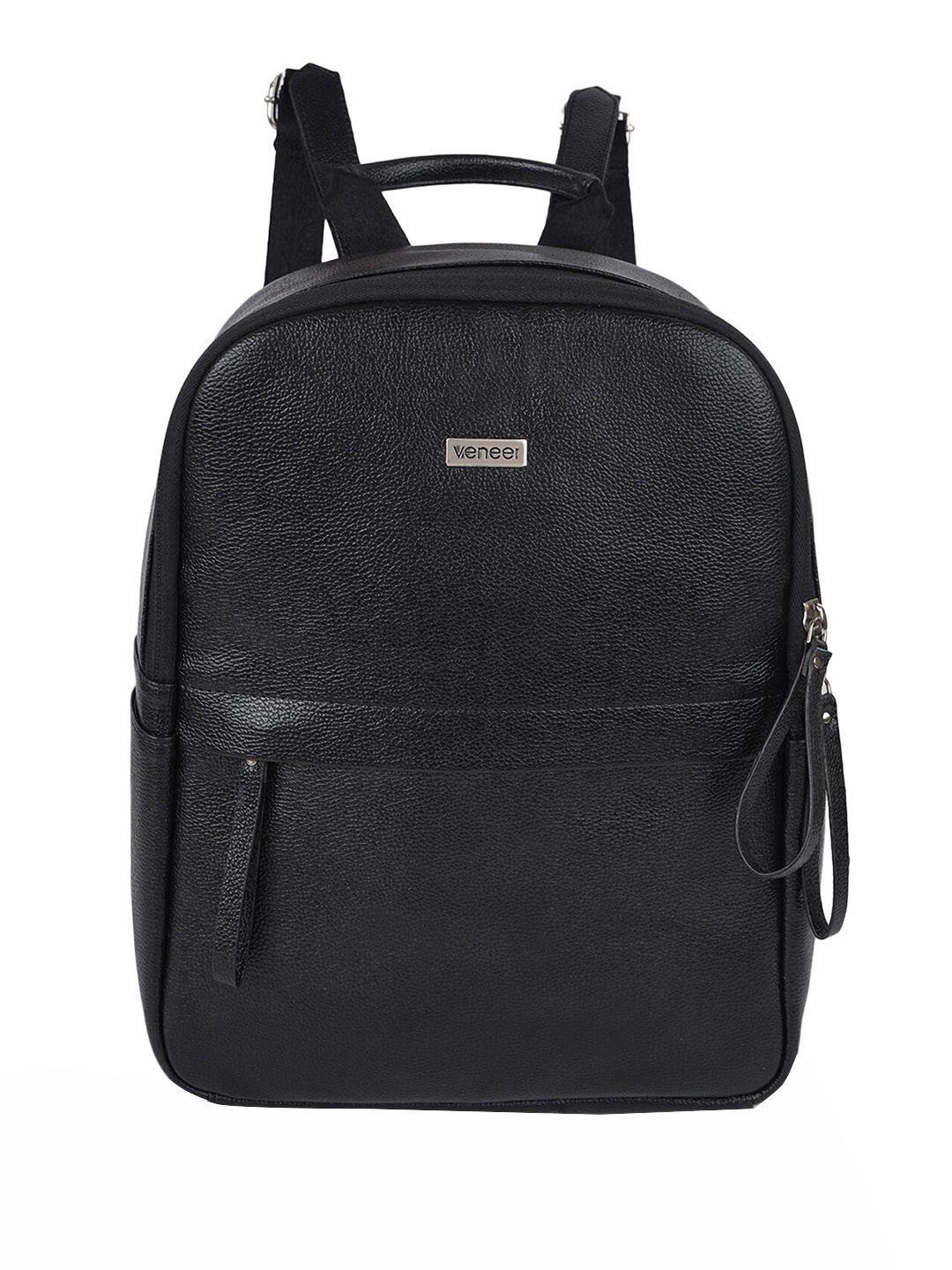 veneer unisex textured backpack