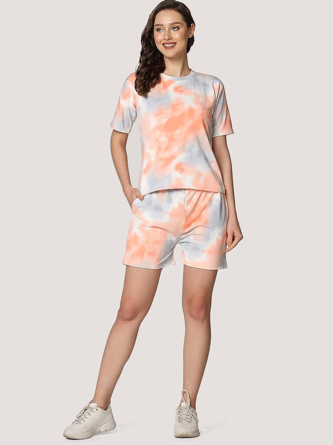 xpiox tie & dye printed night suit