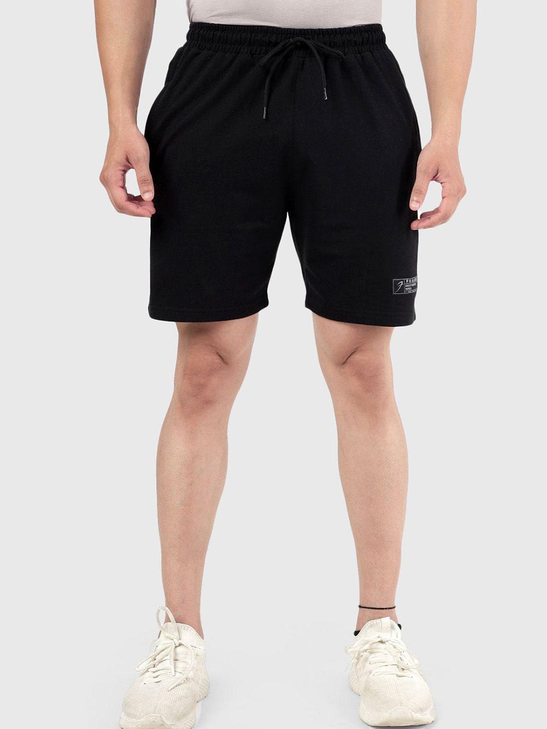 fuaark men slim fit training or gym sports shorts with antimicrobial technology