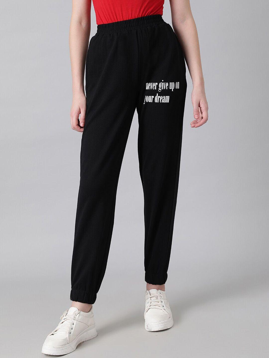 kotty women typography printed joggers