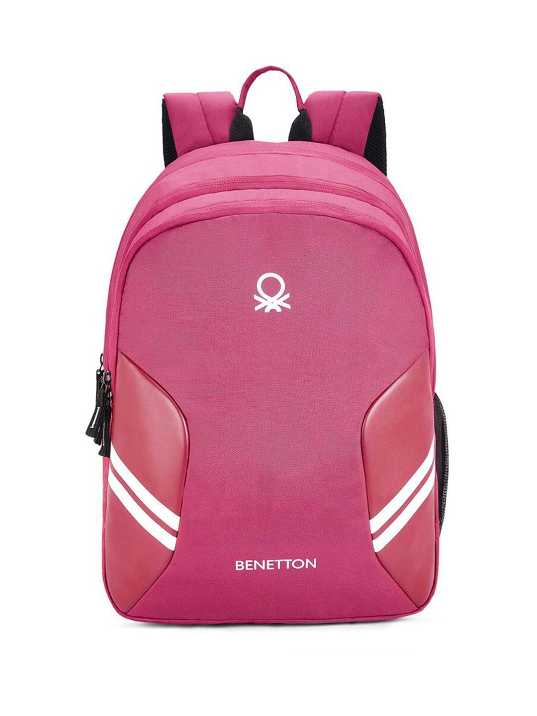 united colors of benetton unisex brand logo padded backpack