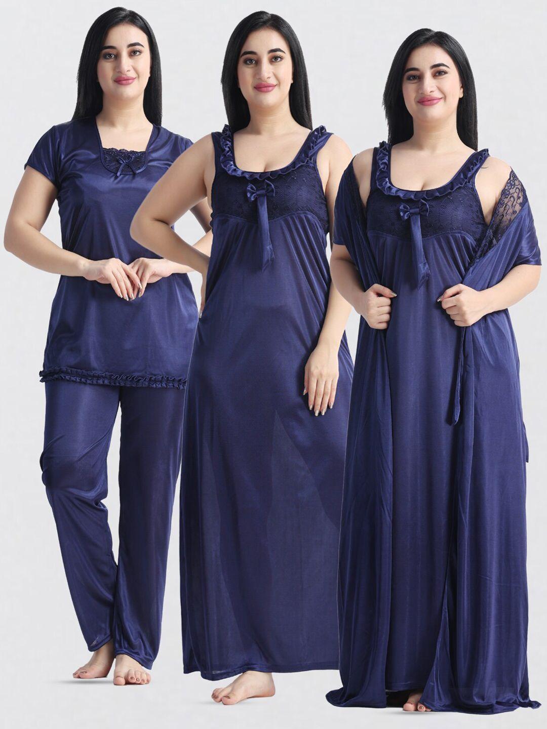 night keys pack of 4 satin sweat nightdress