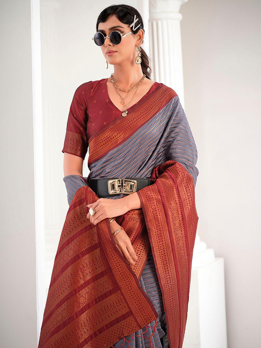 sangria striped zari saree