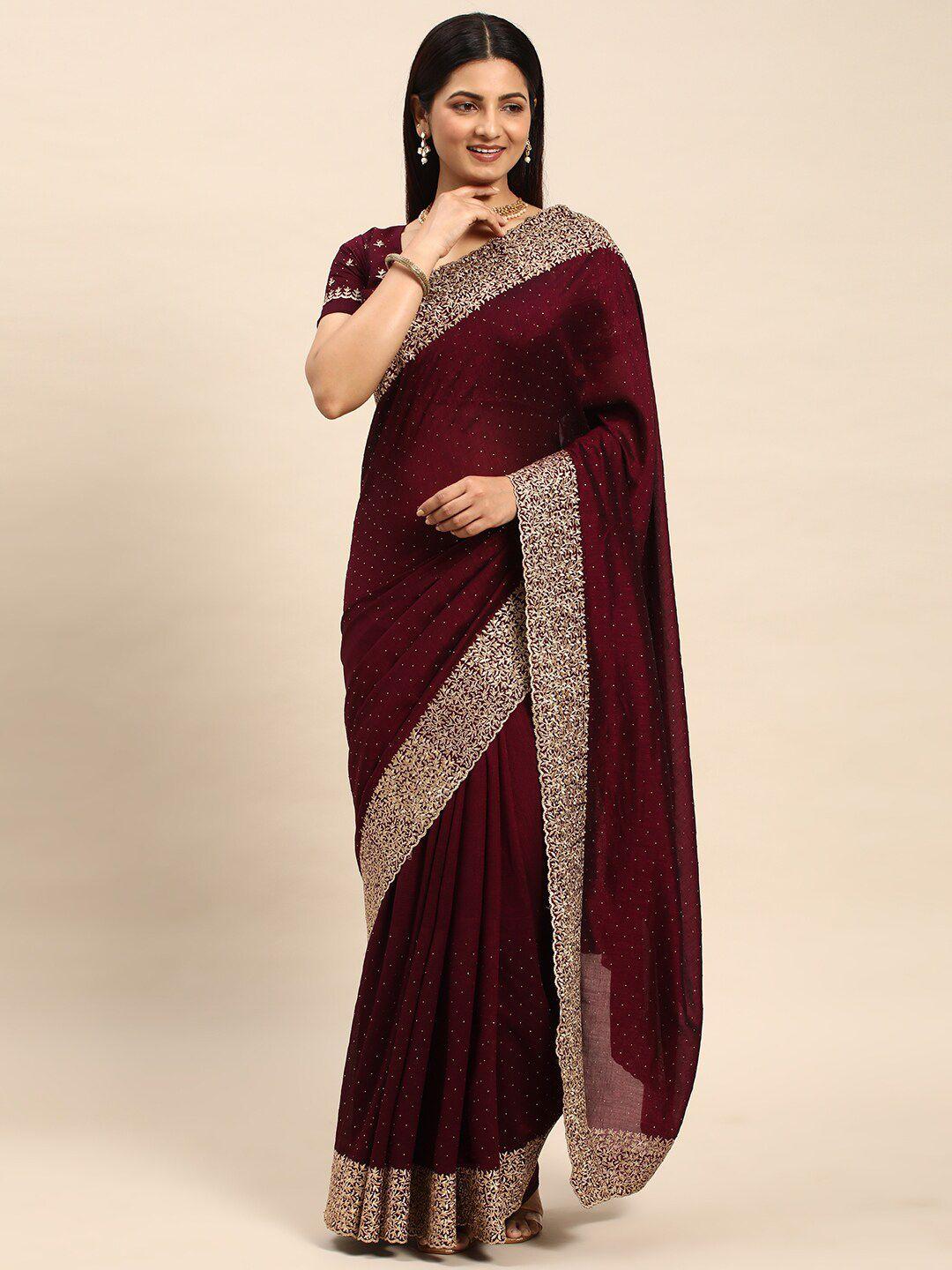 kasee embellished embroidered saree