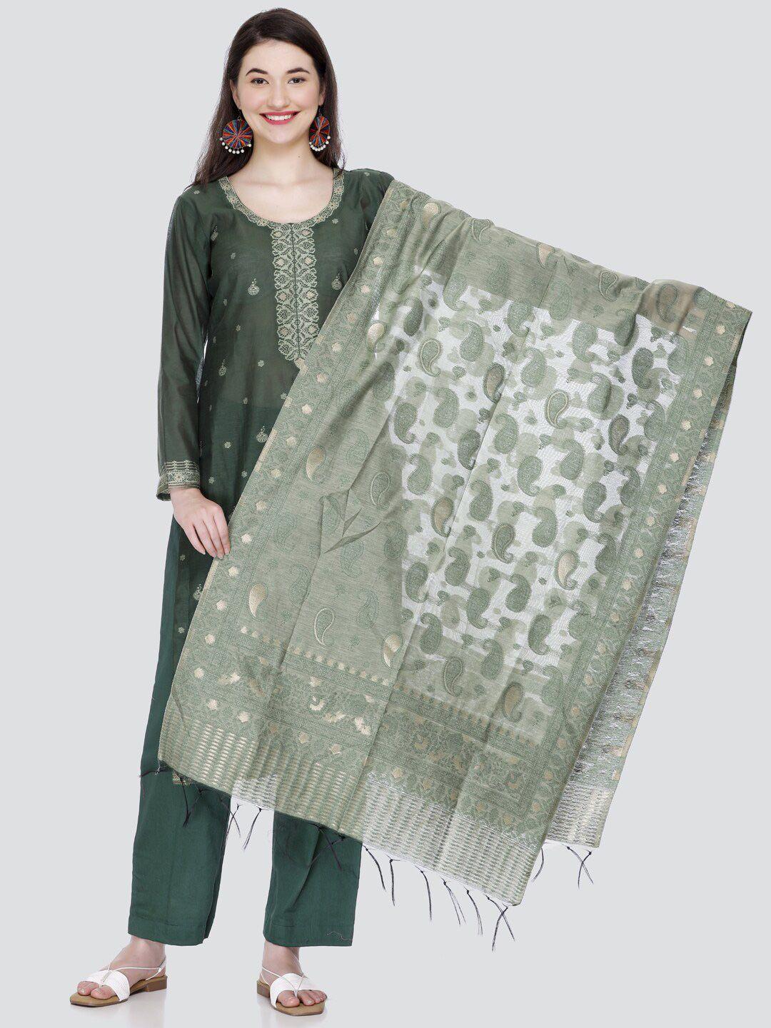 kidar ethnic motifs woven design zari unstitched dress material