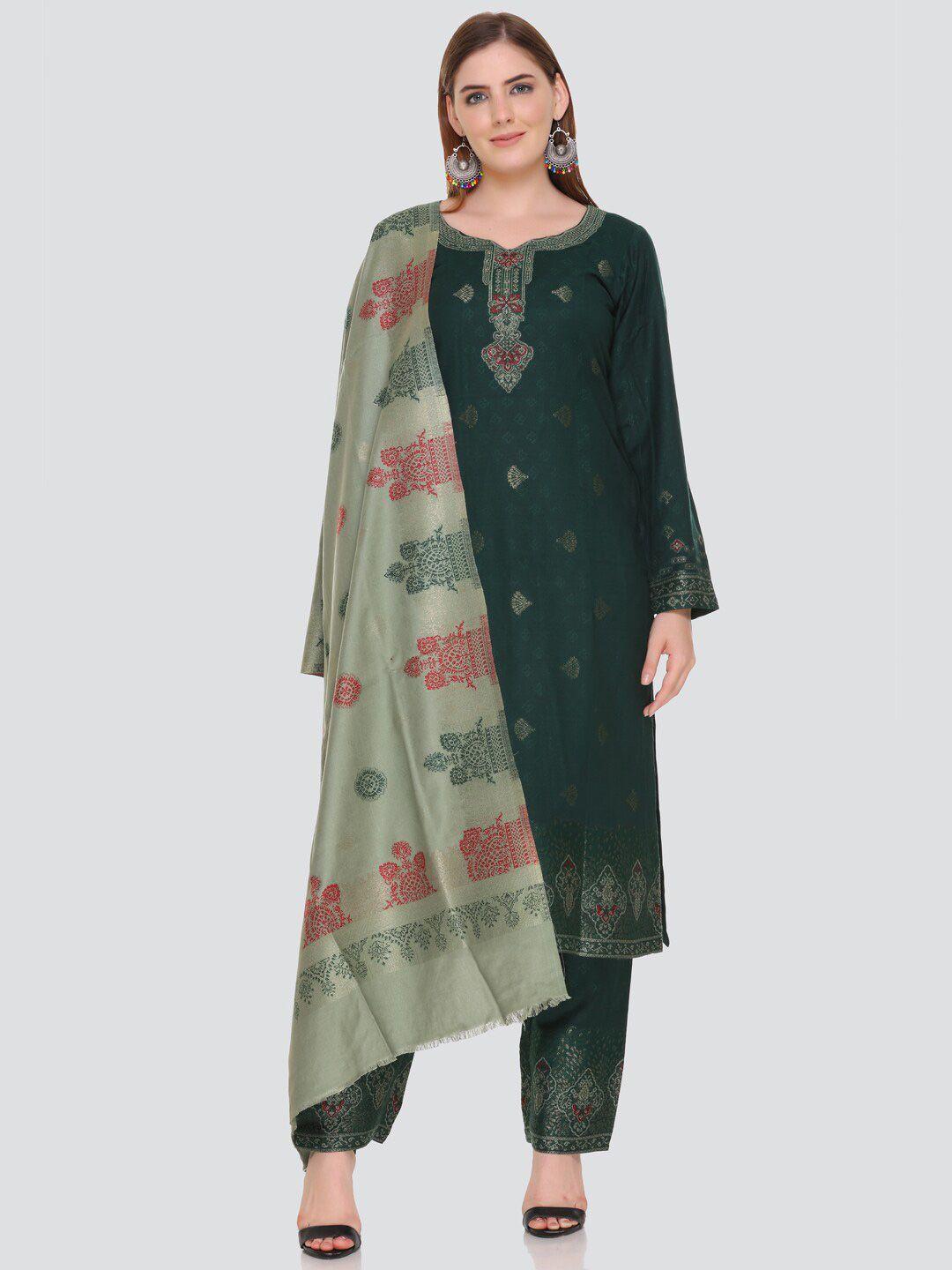 kidar ethnic motifs woven design unstitched dress material