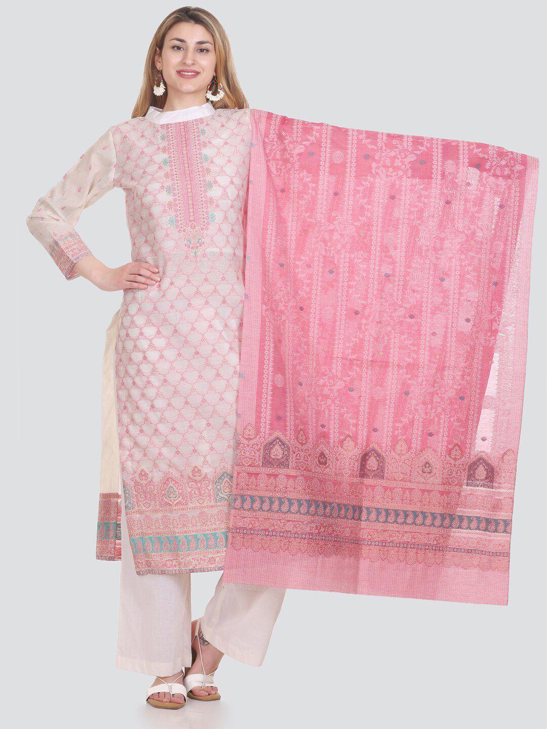 kidar woven design unstitched dress material