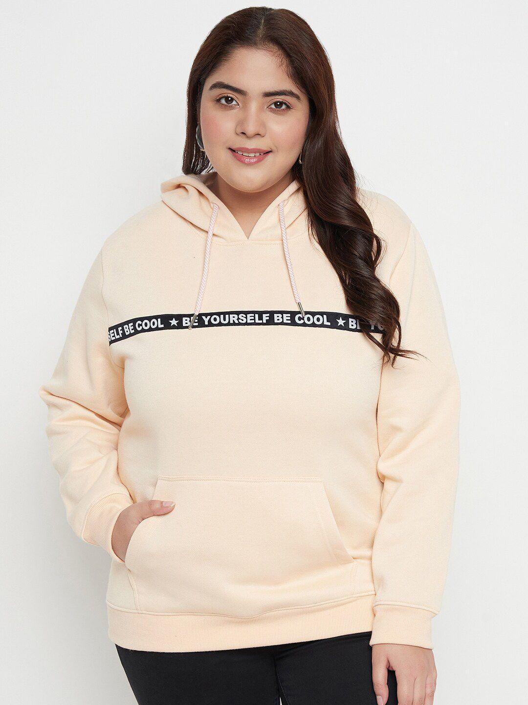 austivo plus size hooded fleece sweatshirt