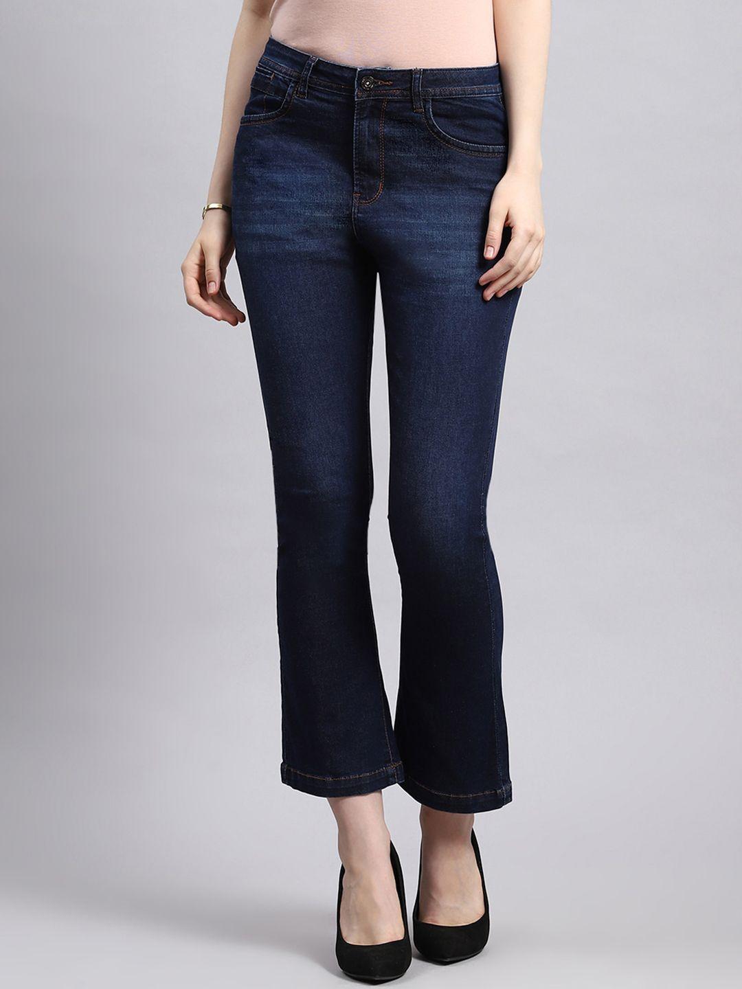 monte carlo women smart mid-rise light fade jeans