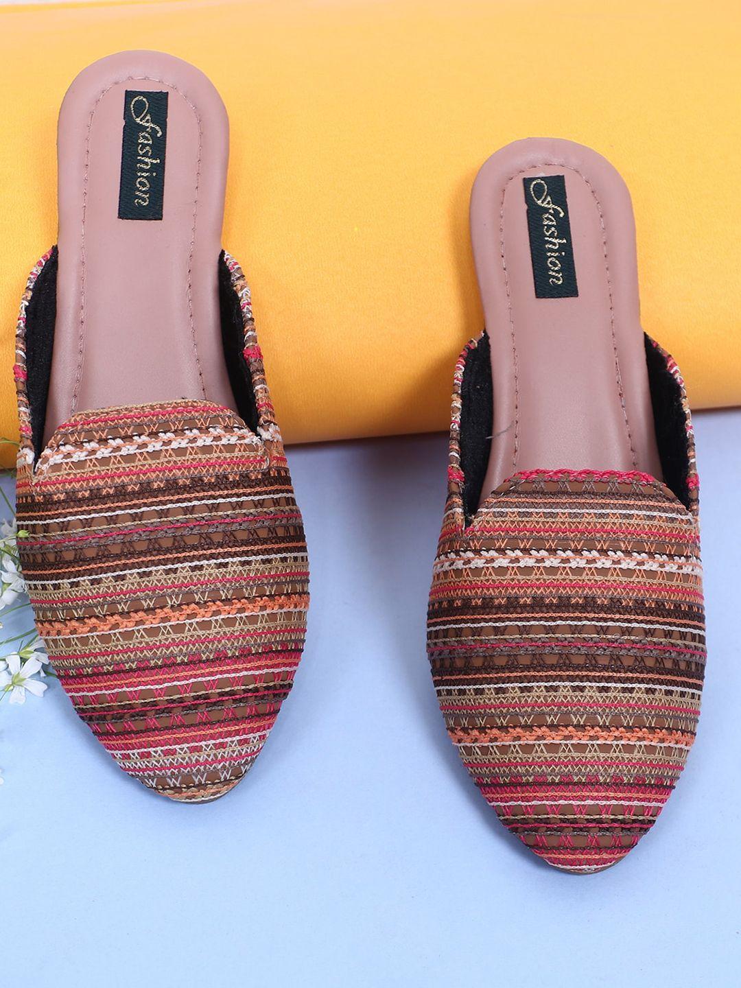 ravis dhagaa embroidered mules