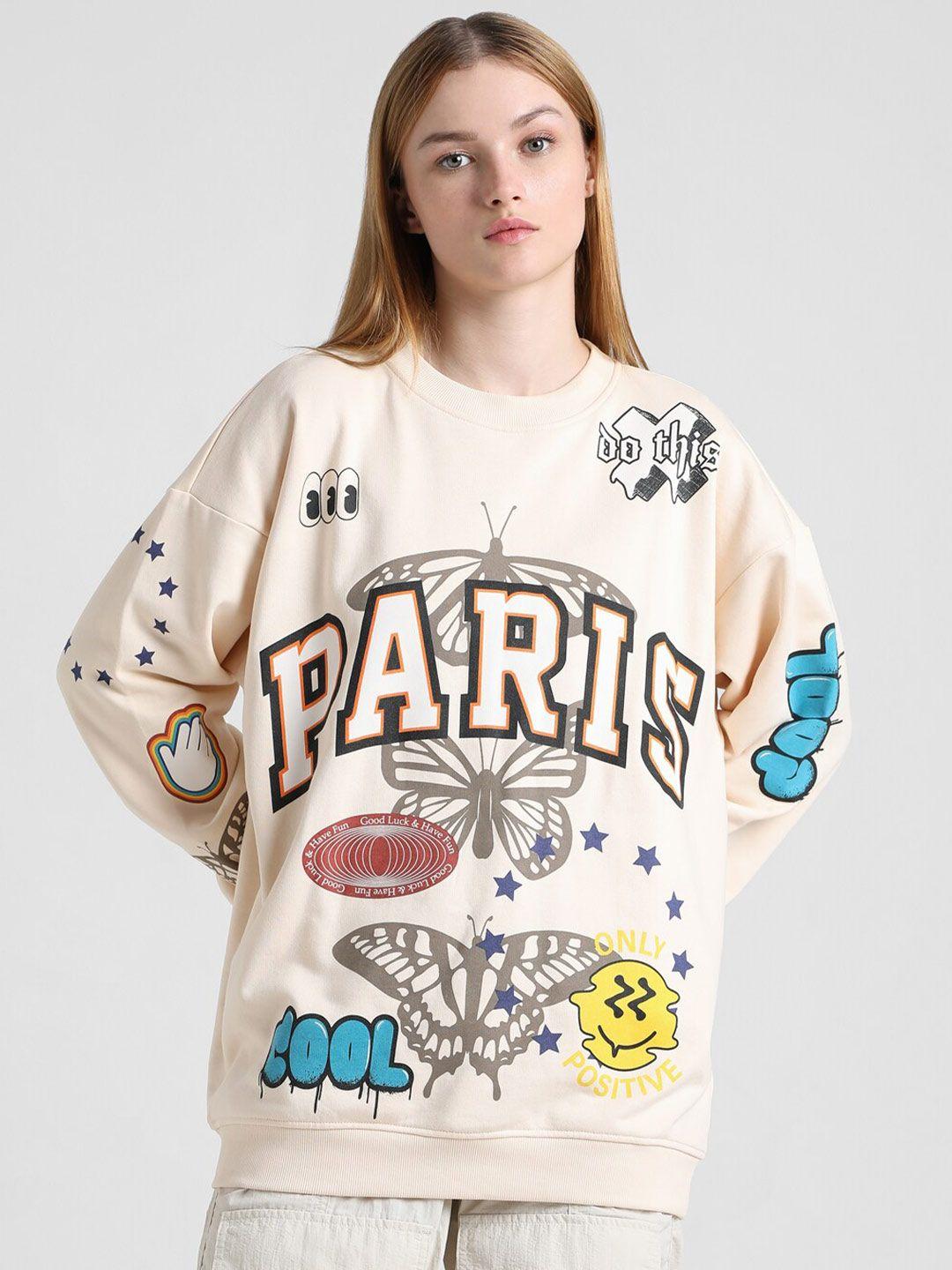 only women printed sweatshirt