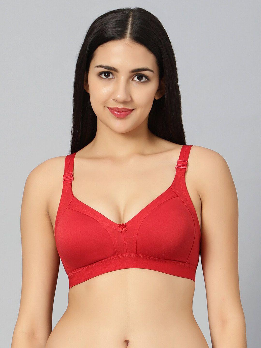 bluenixie non-padded full coverage all day comfort seamless cotton t-shirt bra