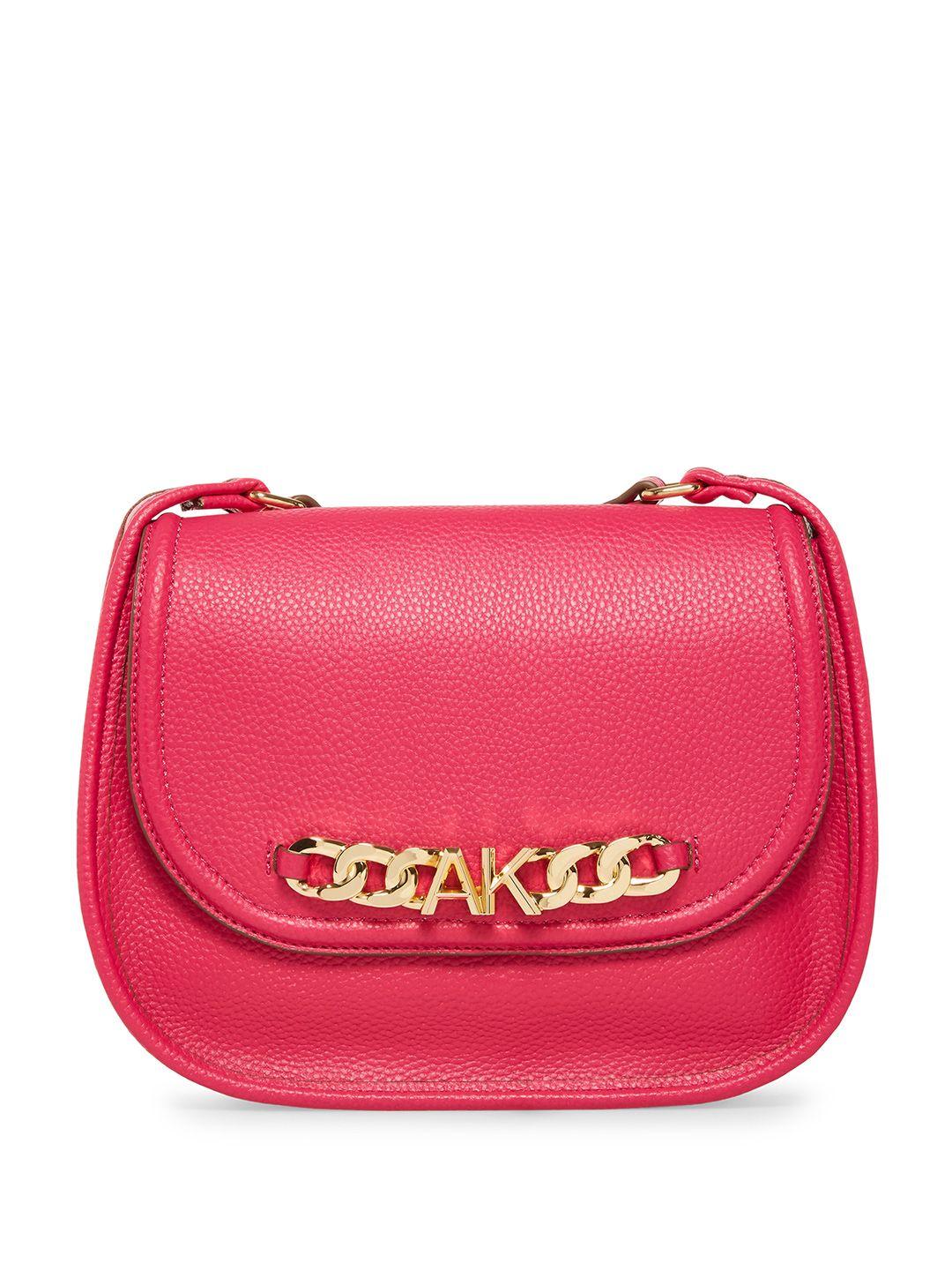 anne klein textured structured sling bag with embellished detail