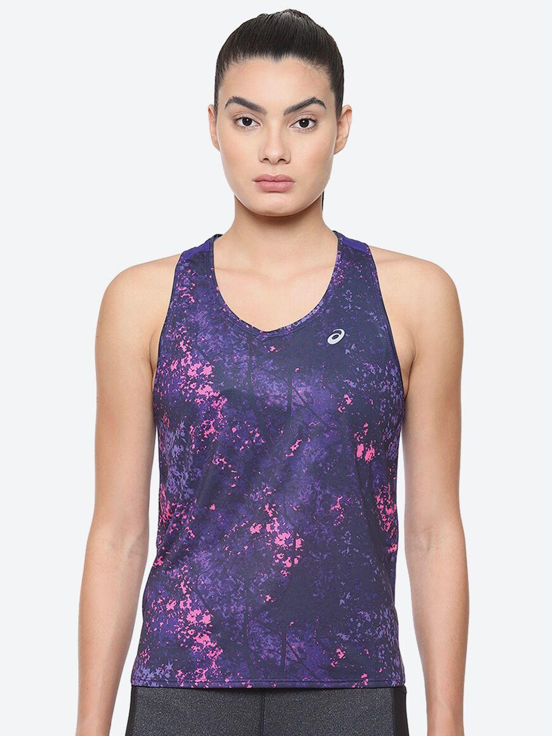 asics all over print sleeveless tshirts