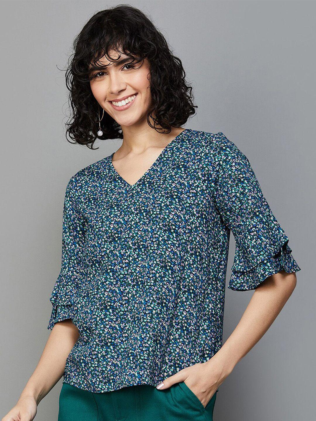 fame forever by lifestyle floral printed regular top