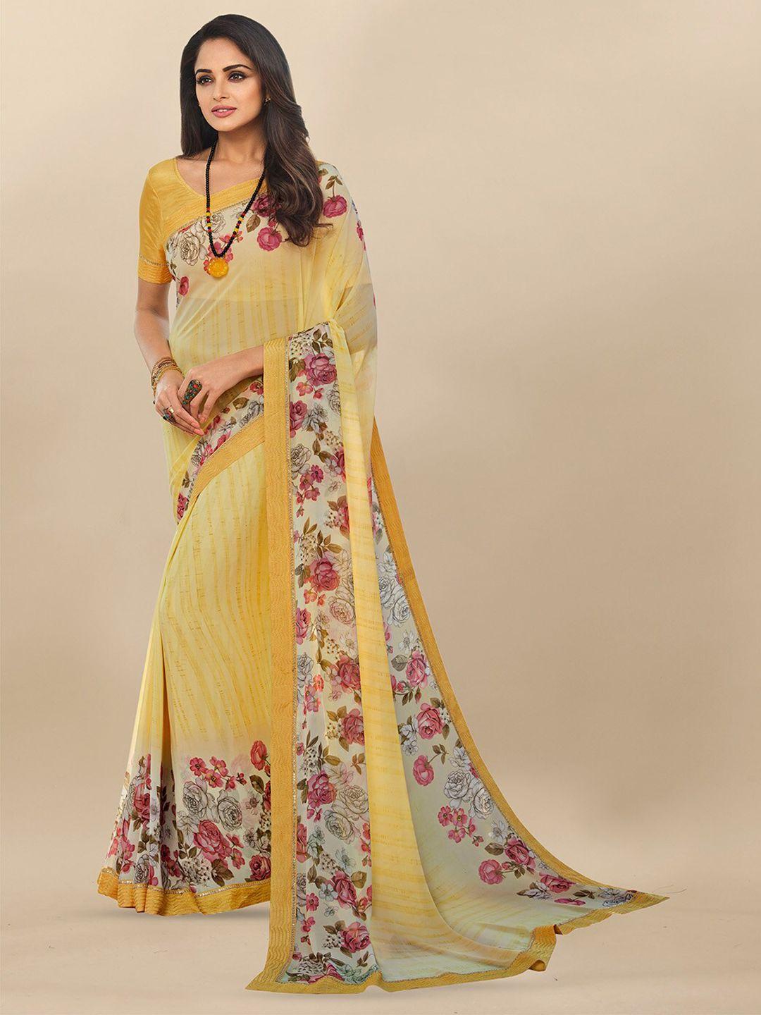 atulyam tex world floral printed saree