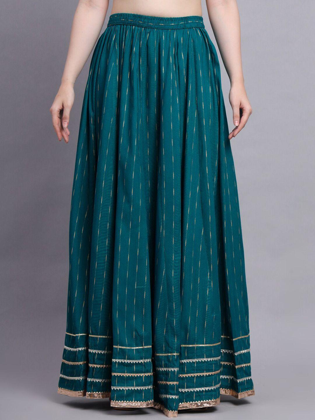 kalini self-design flared maxi skirt