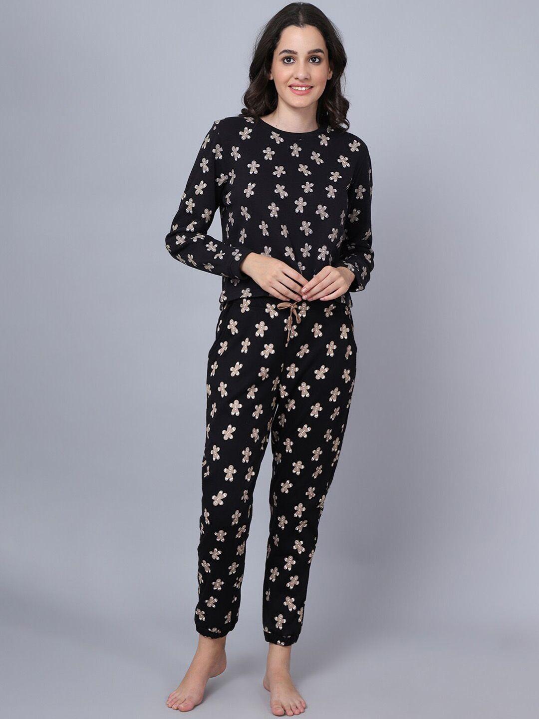 aerowarm conversational printed night suit