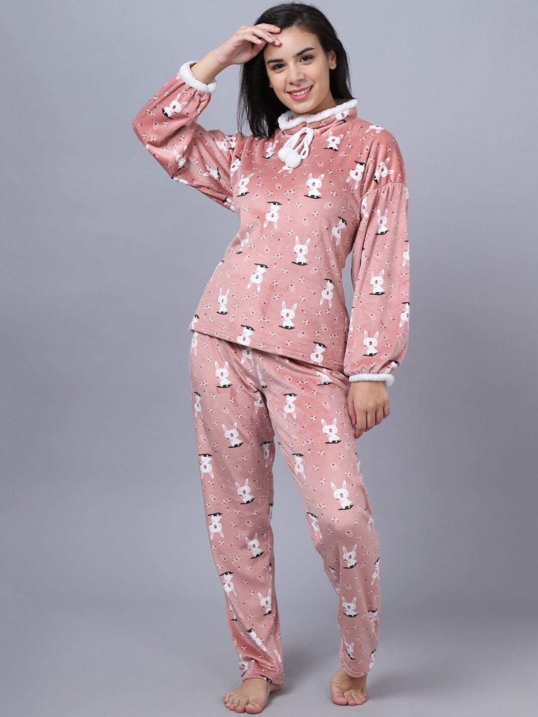 aerowarm conversational printed night suit