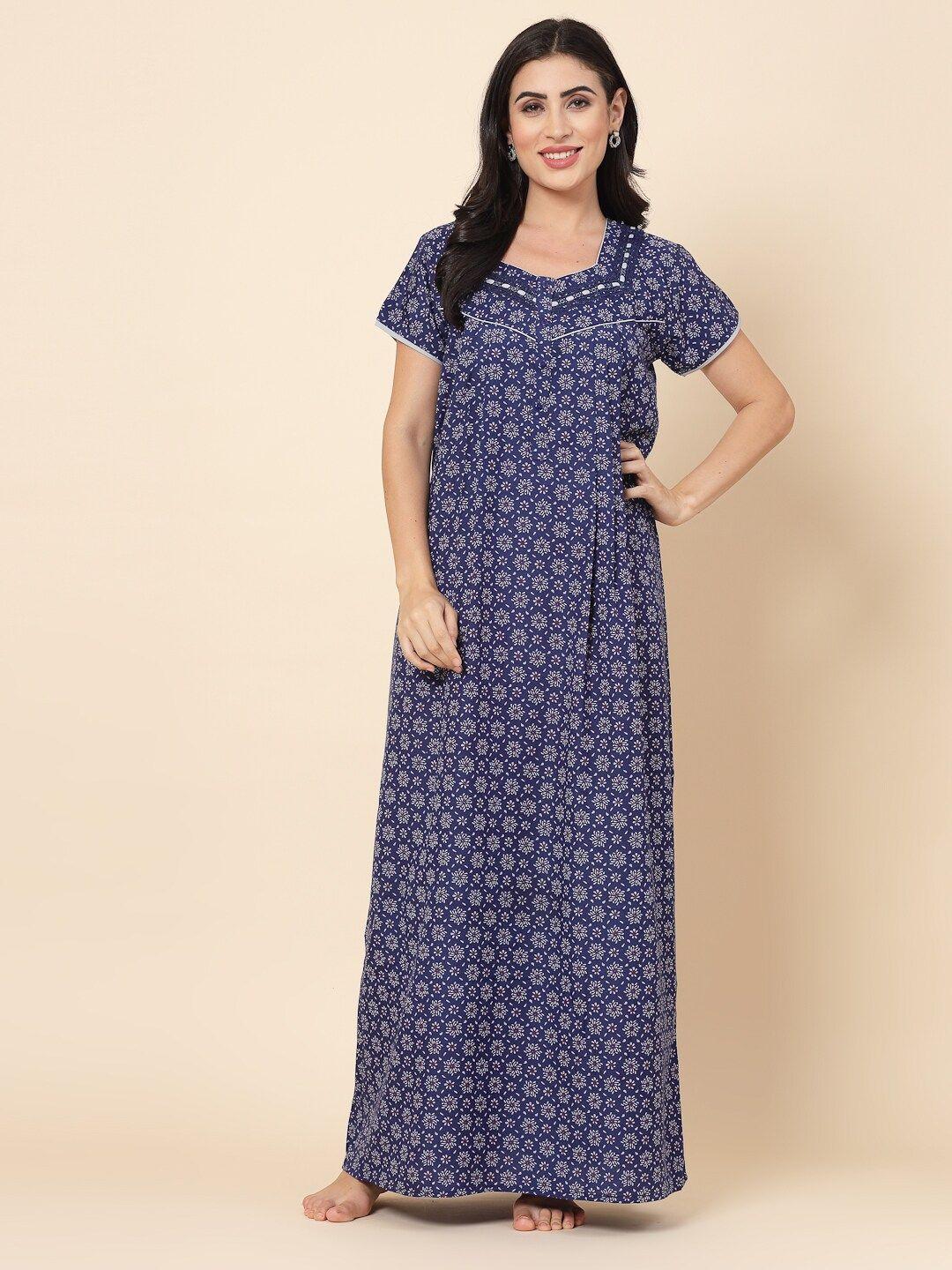 sweet dreams floral printed maxi nightdress