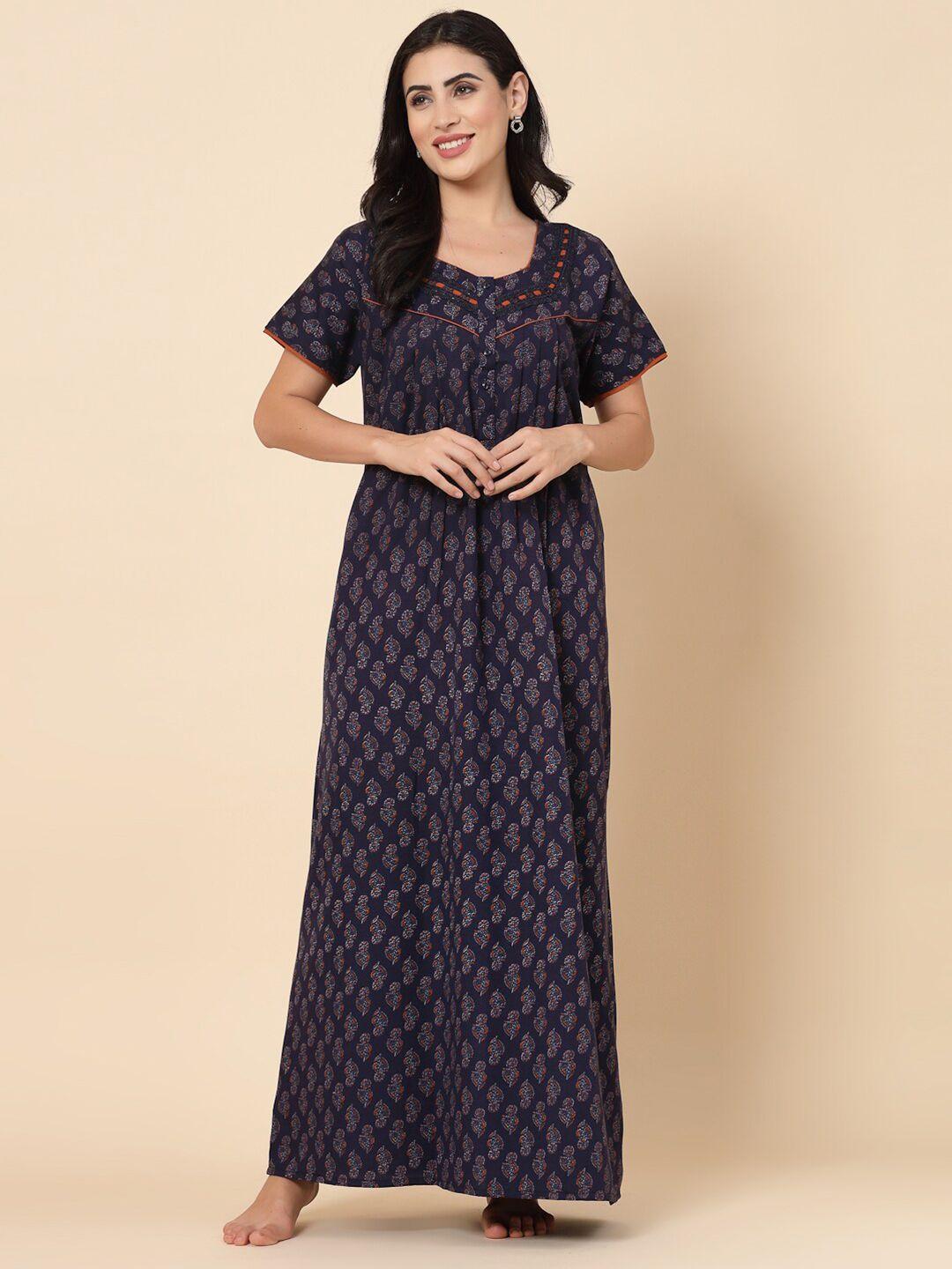 sweet dreams floral printed maxi nightdress