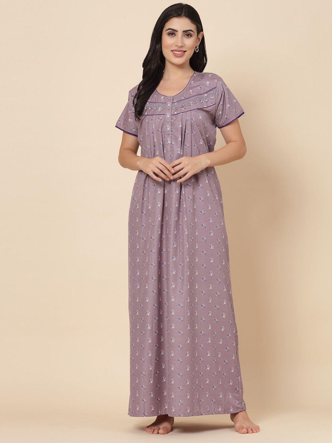 sweet dreams floral printed maxi nightdress