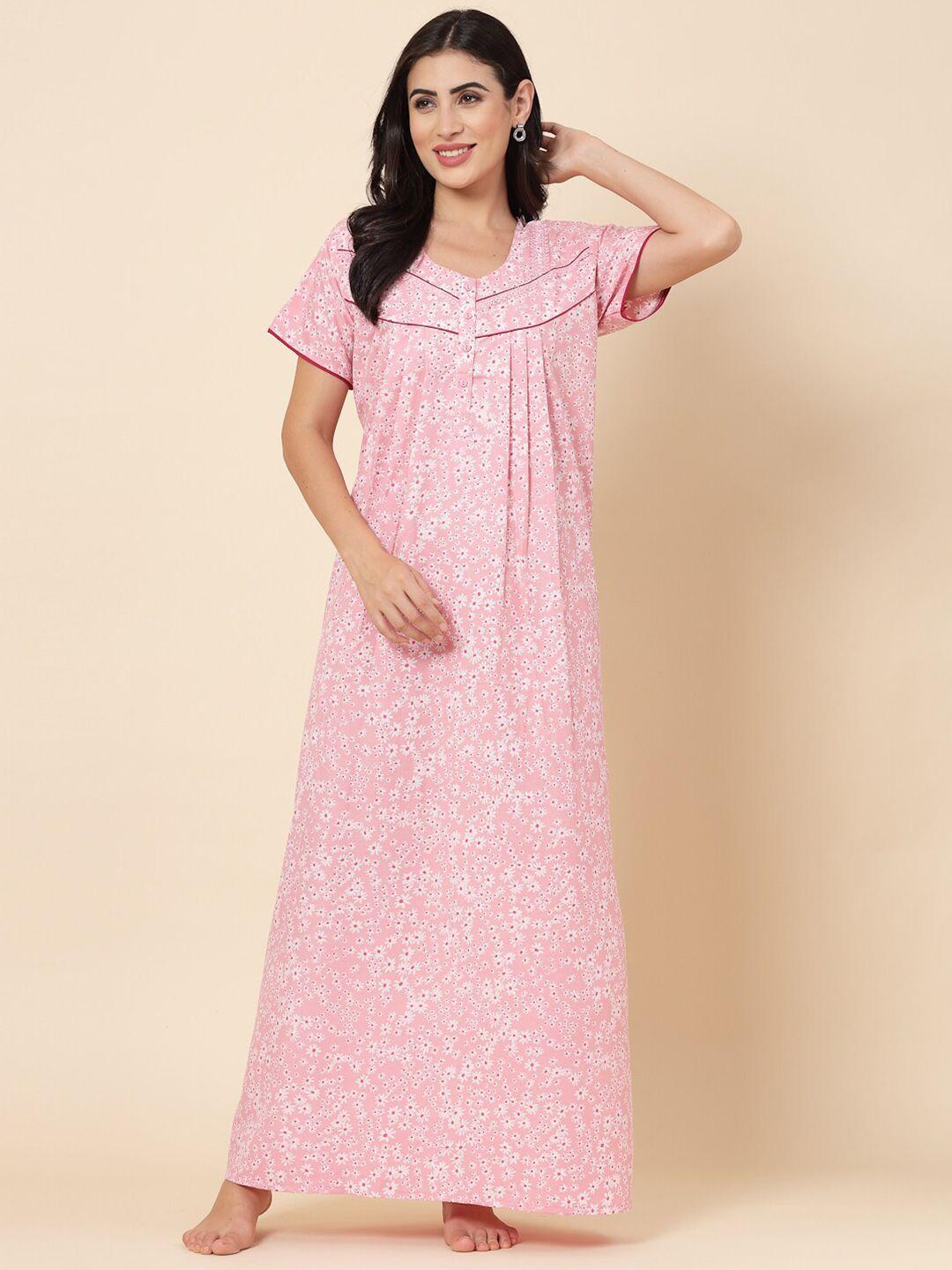 sweet dreams floral printed maxi nightdress