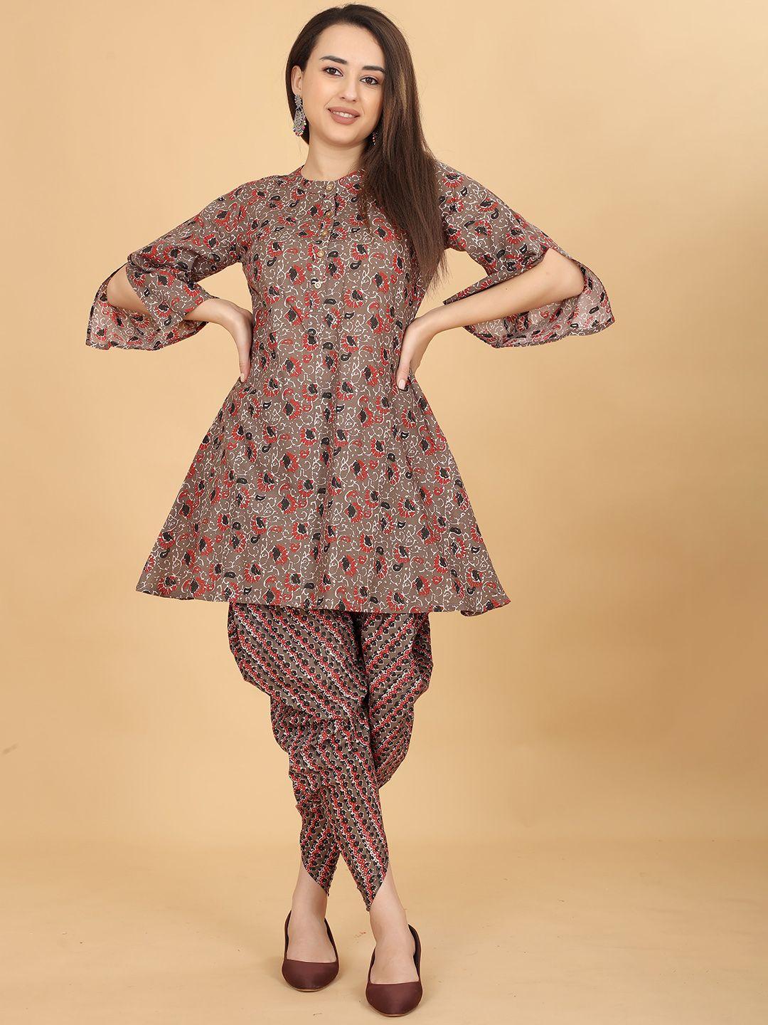 chansi ethnic motifs printed kurta set