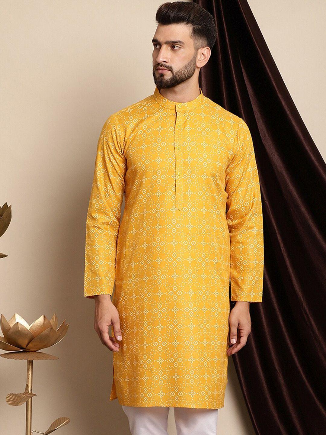 anouk ethnic motifs printed mandarin collar cotton linen kurta