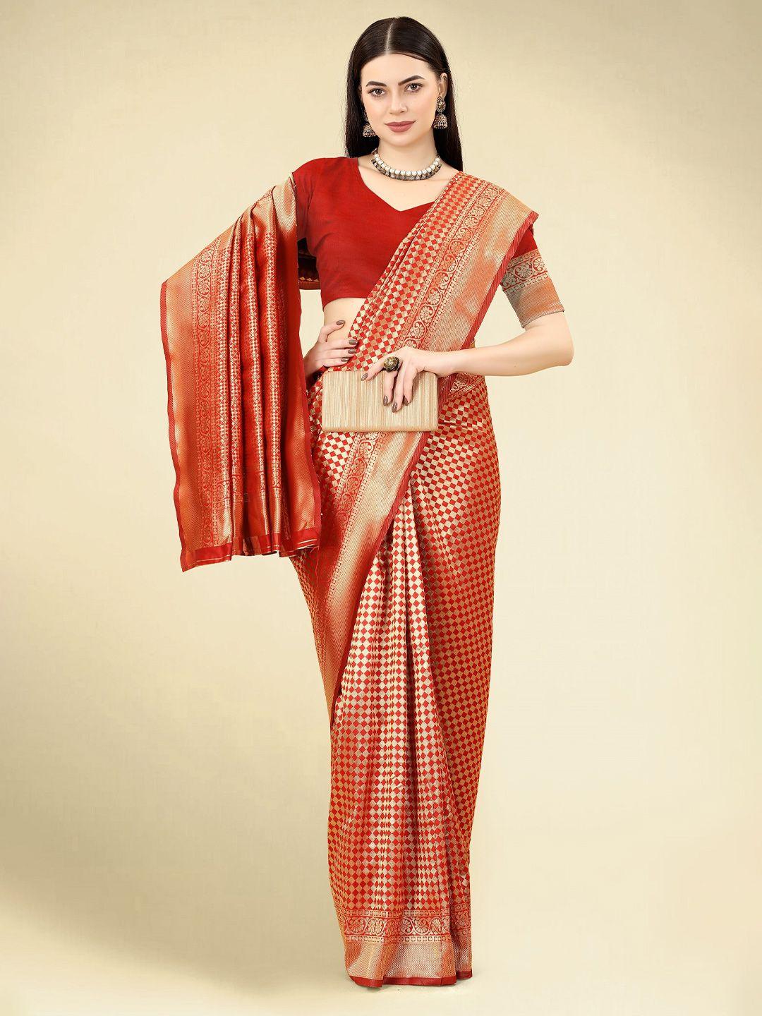 dwiza enterprise woven design zari banarasi saree