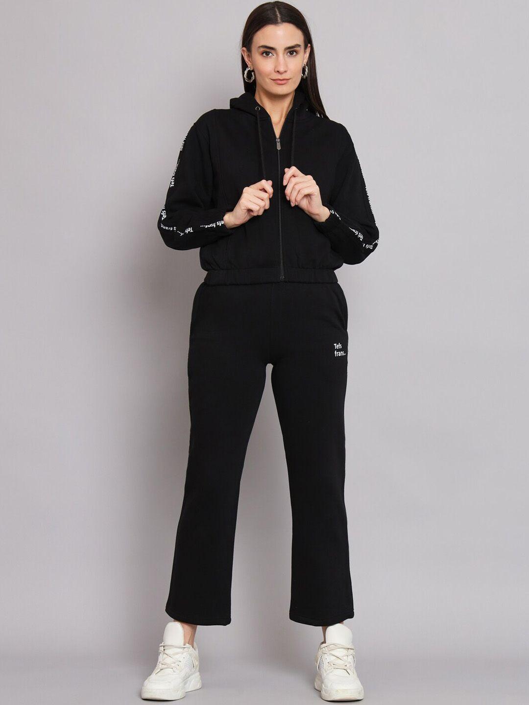 anti culture hooded fleece tracksuit