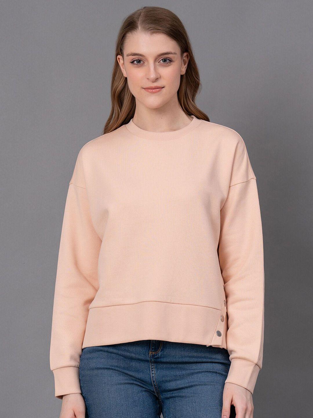 red tape round neck cotton pullover