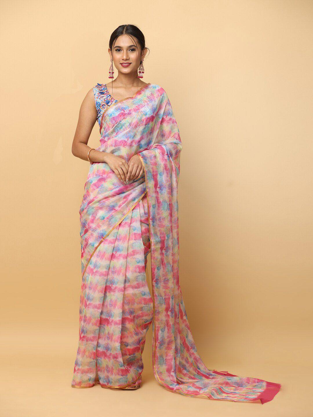 vastranand ombre dye zari chanderi saree