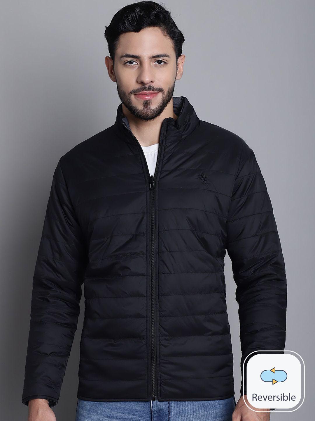 cantabil stand collar reversible padded jacket