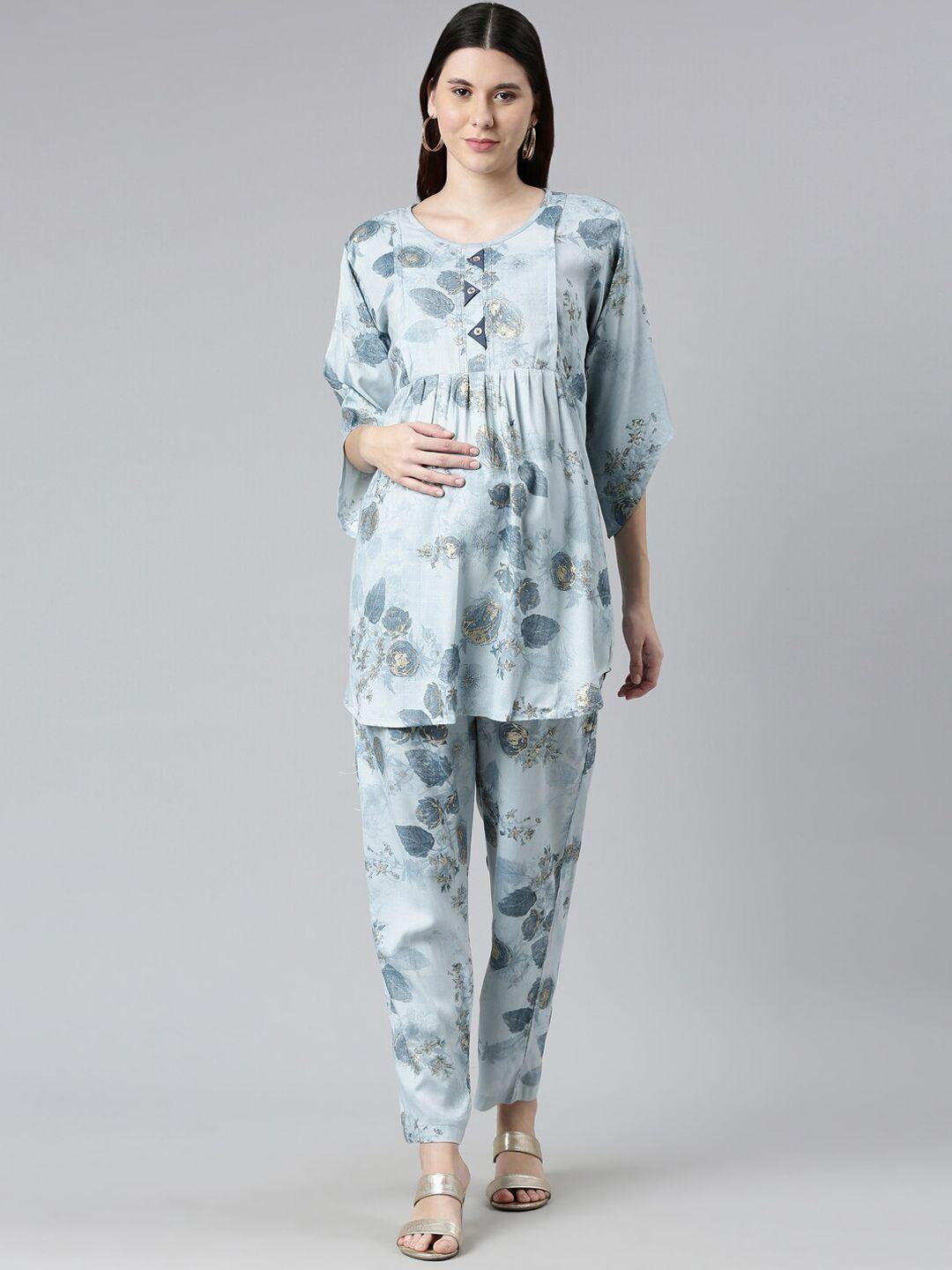 goldstroms printed maternity tunic and trousers