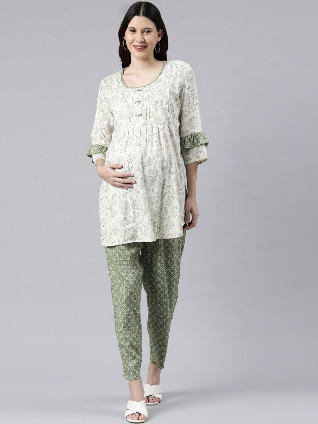 goldstroms printed maternity tunic & trousers