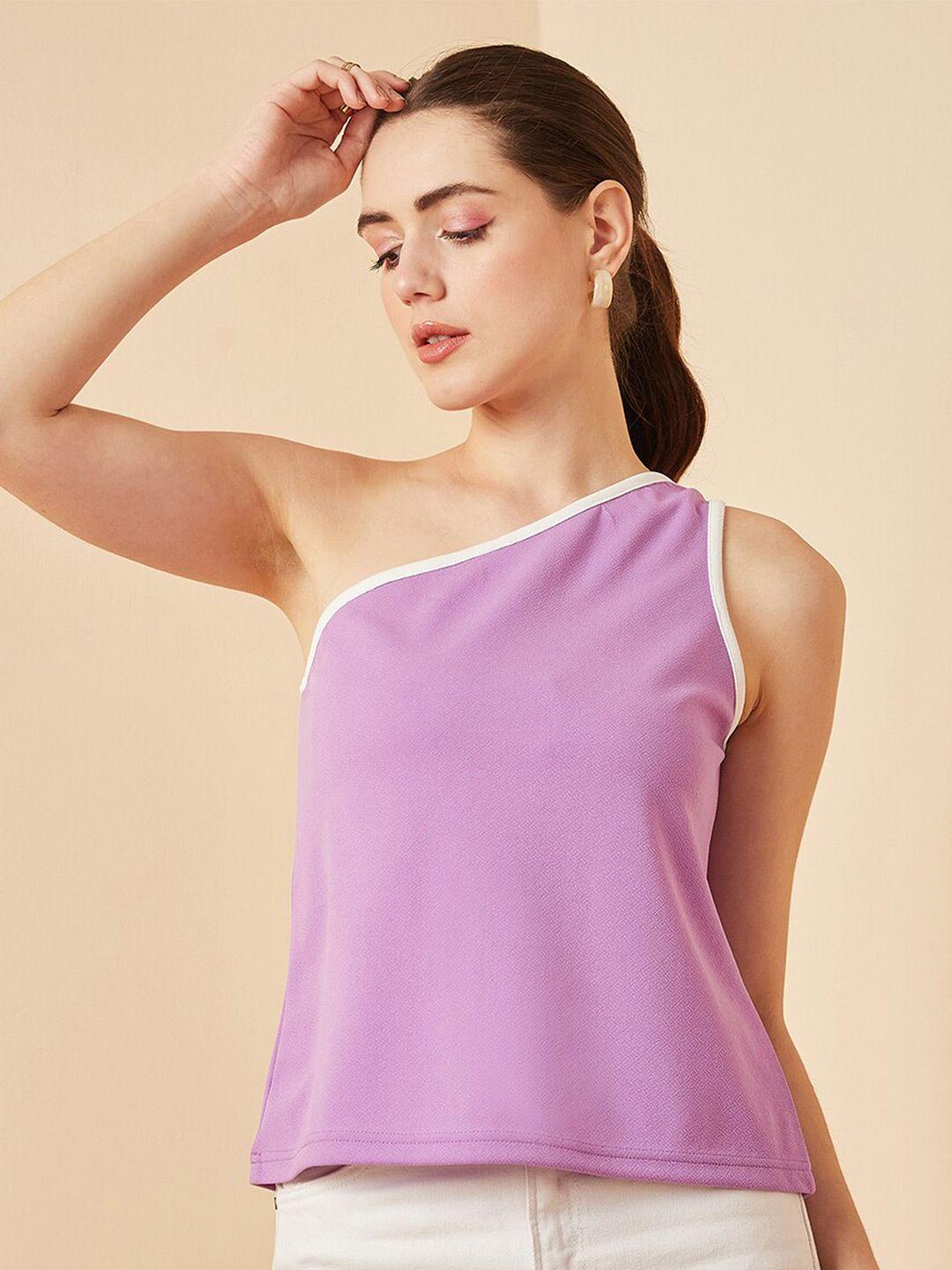 rare one shoulder sleeveless top