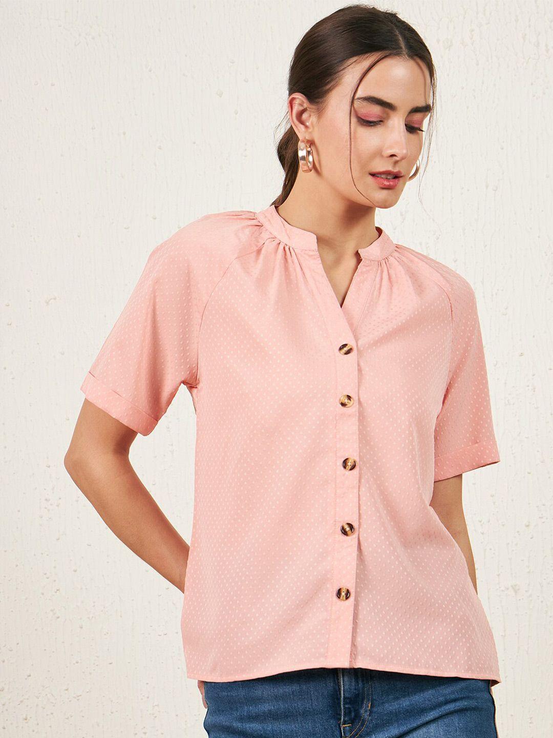 carlton london mandarin collar top