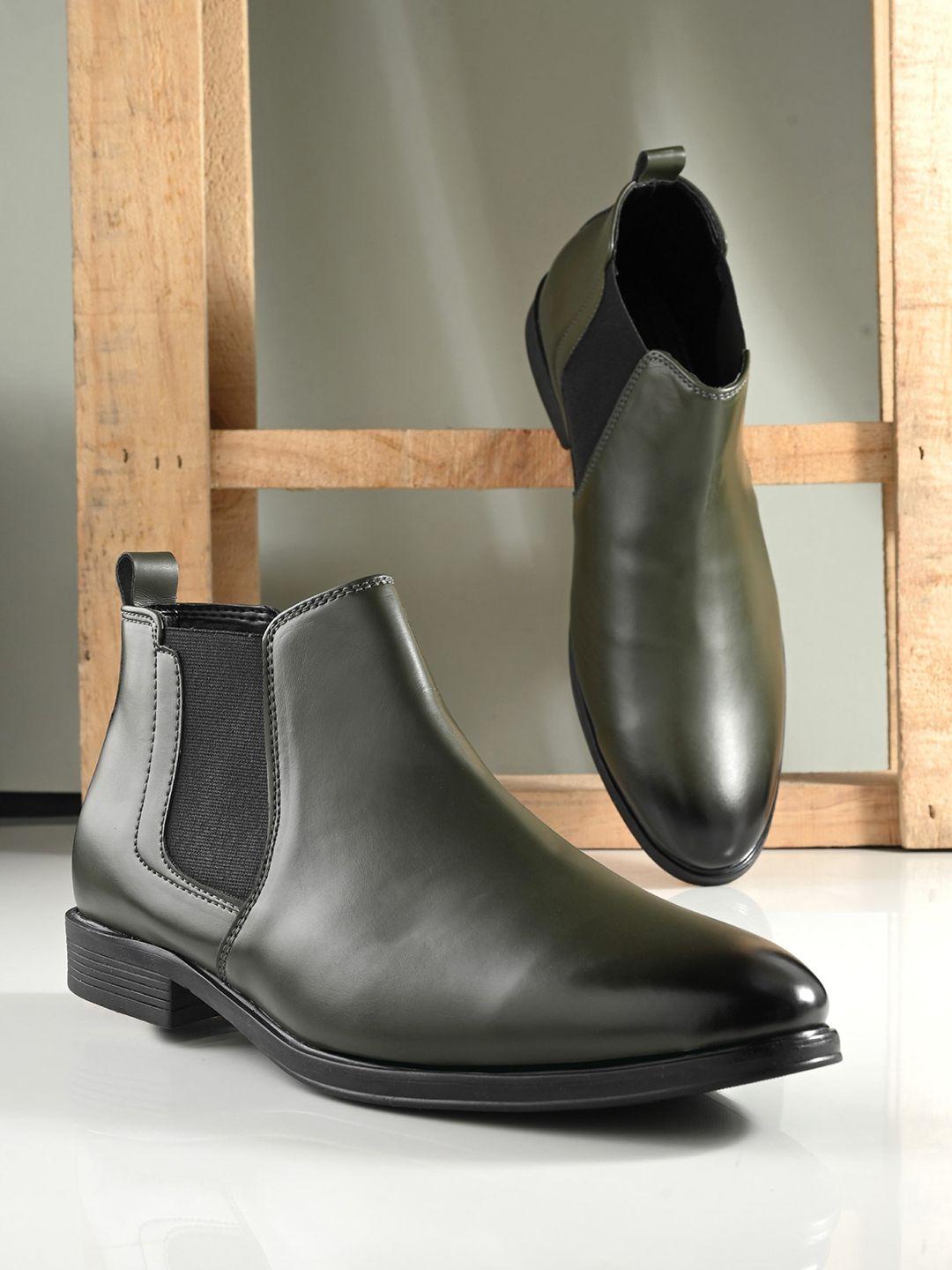 the roadster lifestyle co. men mid-top chelsea boots