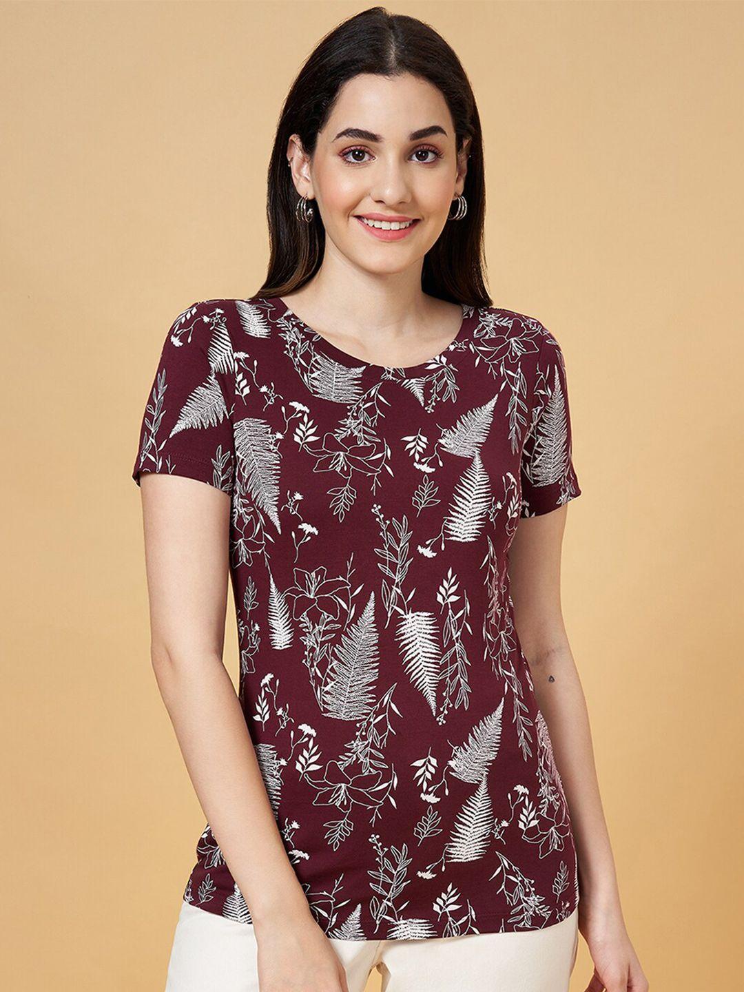 honey by pantaloons floral printed cotton t-shirt