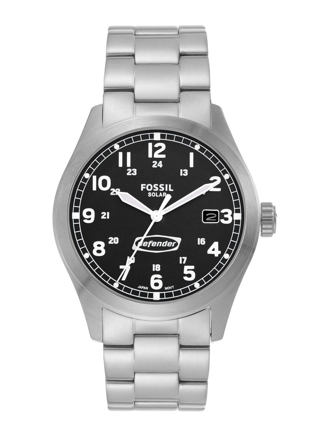 fossil men stainless steel bracelet style straps analogue watch fs5973