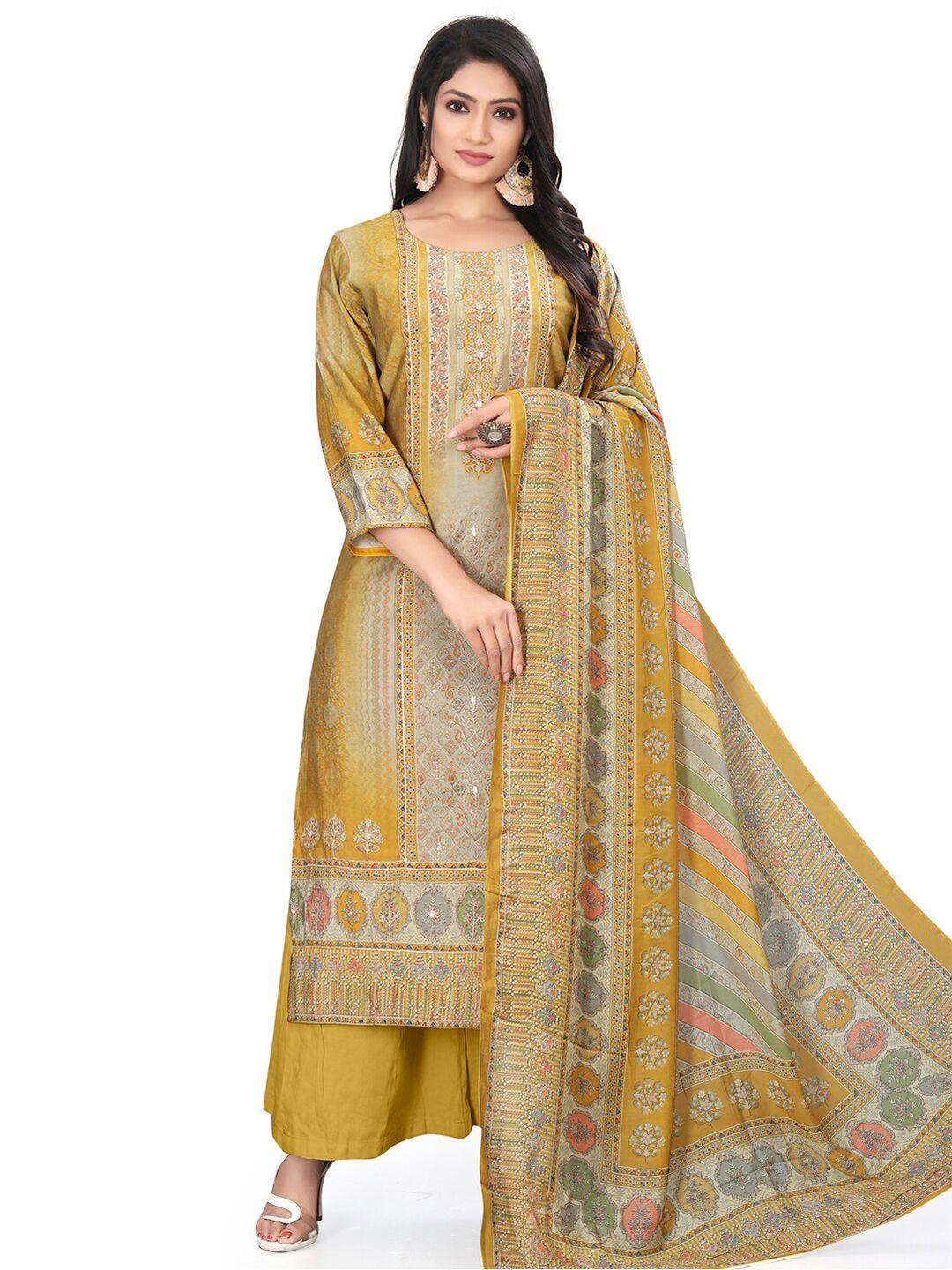 stylee lifestyle ethnic motifs printed unstitched dress material