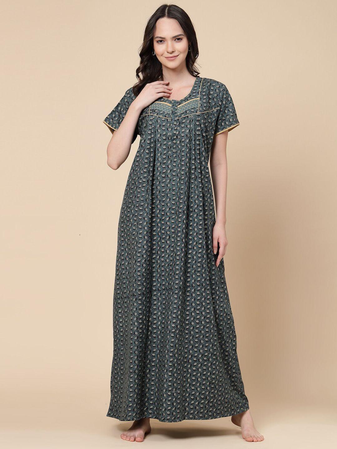 sweet dreams floral printed maxi nightdress