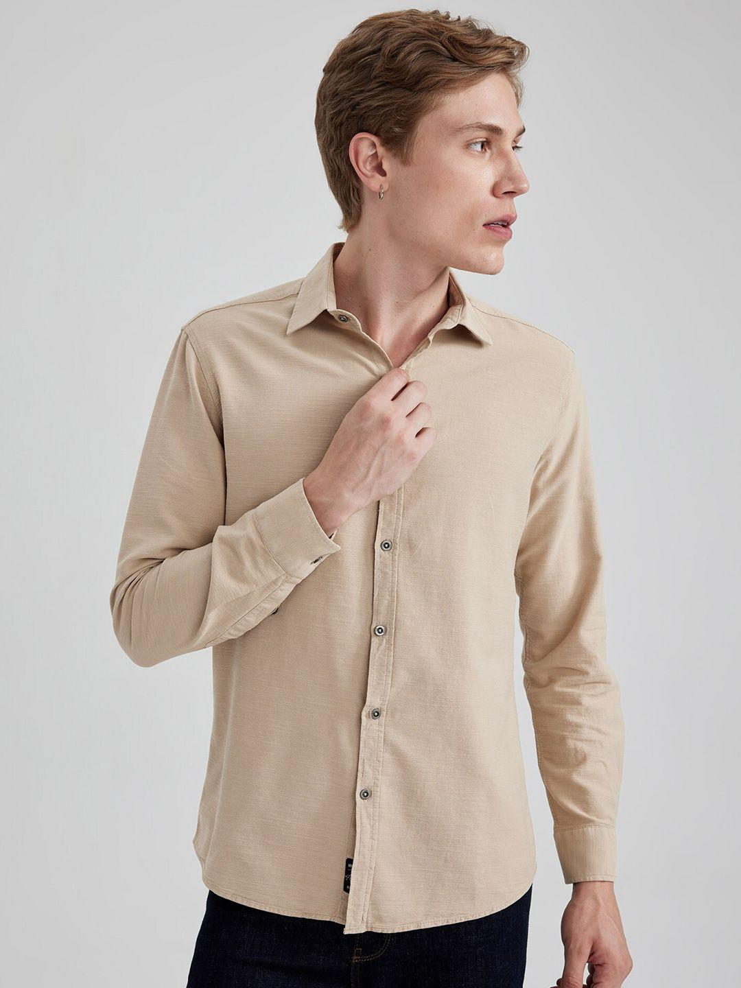 defacto spread collar opaque cotton casual shirt