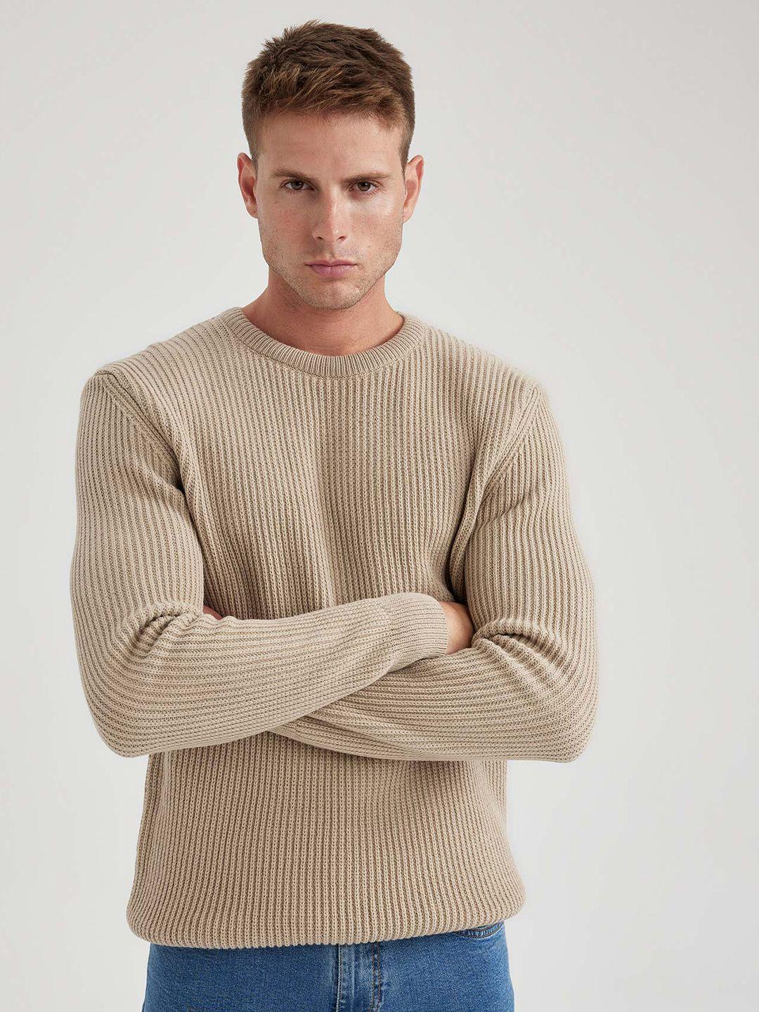 defacto ribbed acrylic pullover sweater