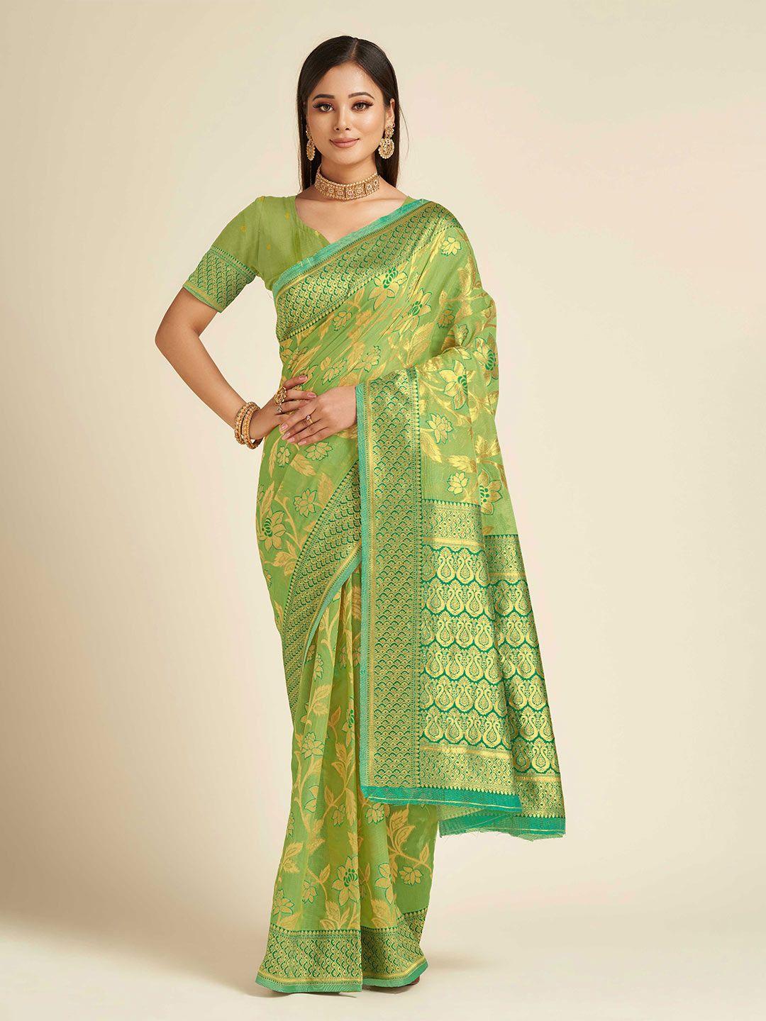 choiceit ethnic motifs zari linen blend kasavu saree