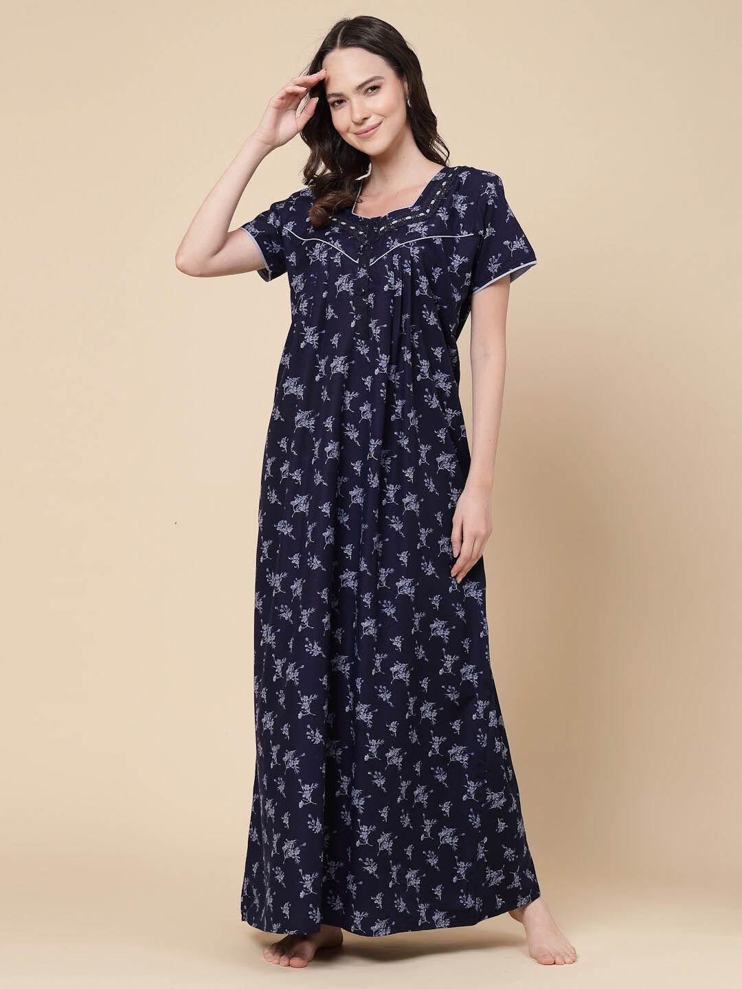 sweet dreams floral printed maxi nightdress