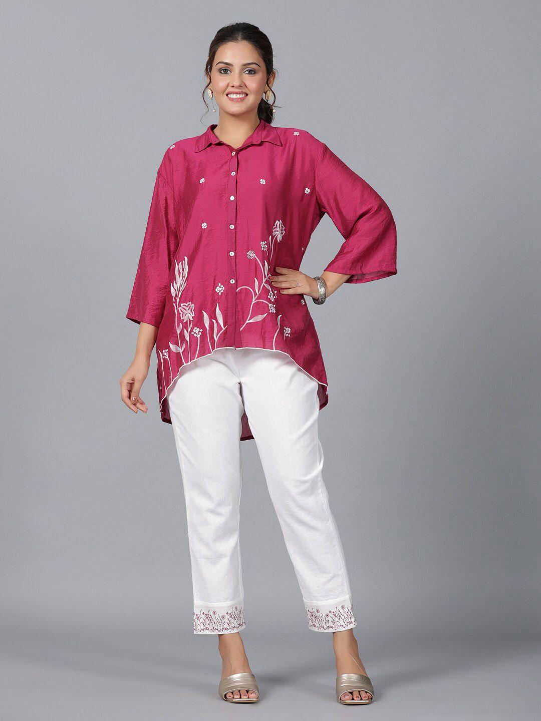 juniper chanderi embroidered co-ords