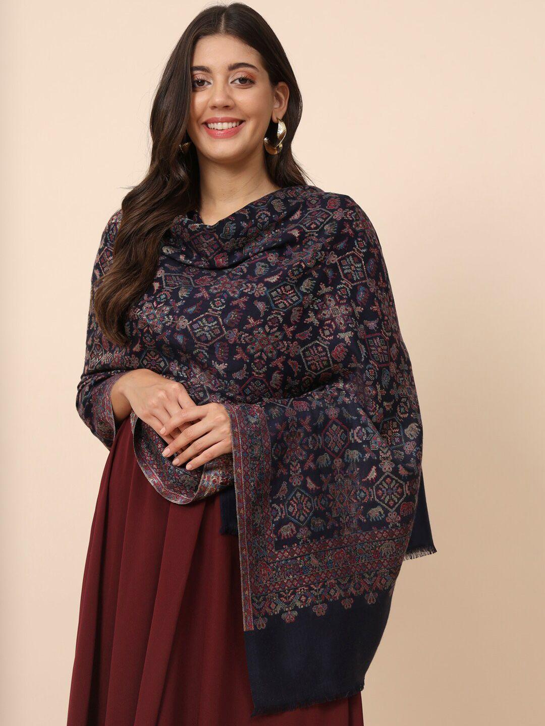 pashmoda ethnic motifs woven design shawl