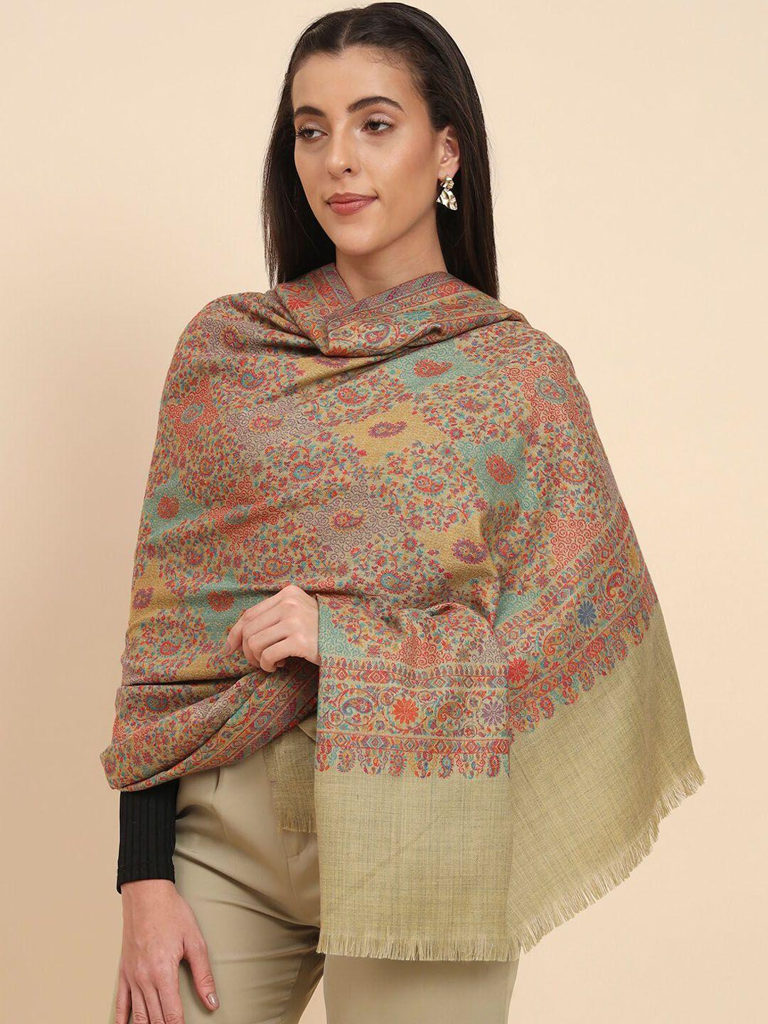 pashmoda paisely woven design shawl